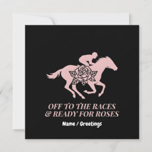 Invitación Listos para la Carrera y Listos para Rosas Carrera