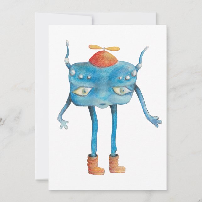 Invitación Little Alien Pi (Anverso)