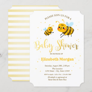 Invitación Little Bees Baby Shower