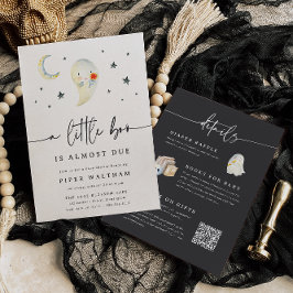 Invitación Little Boo All-in-One Halloween Baby Shower