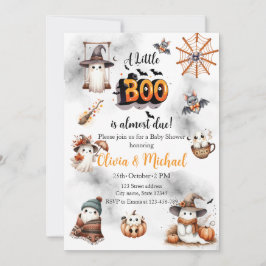 Invitación Little Boo Baby Shower Gracias Por Favor