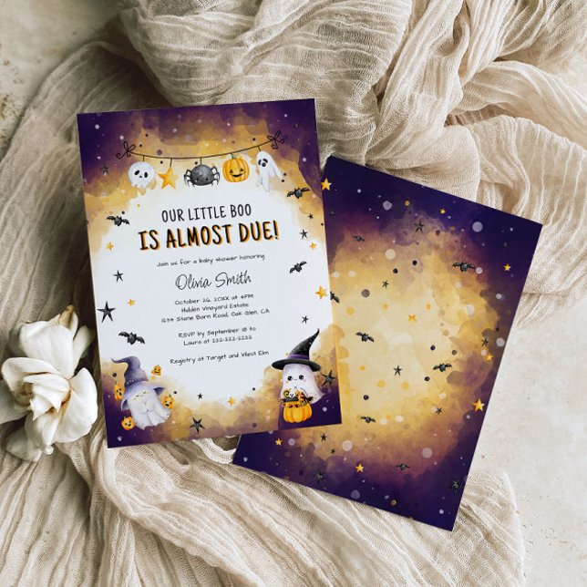 Invitación Little Boo Baby Shower, Halloween Baby Shower (Subido por el creador)