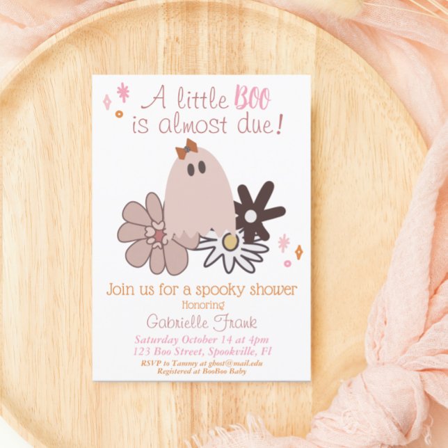 Invitación Little Boo Chica Baby Shower (Subido por el creador)