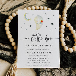 Invitación Little Boo Cute Ghost Halloween
