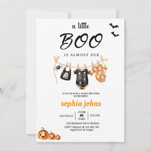 Invitación Little Boo es casi ropa de Baby Shower de Hallowee