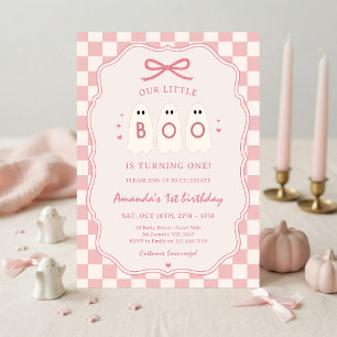 Invitación Little Boo está cumpliendo un Halloween Primer Cum