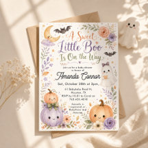 Little Boo está en camino Fiesta de Bebé de Hallow
