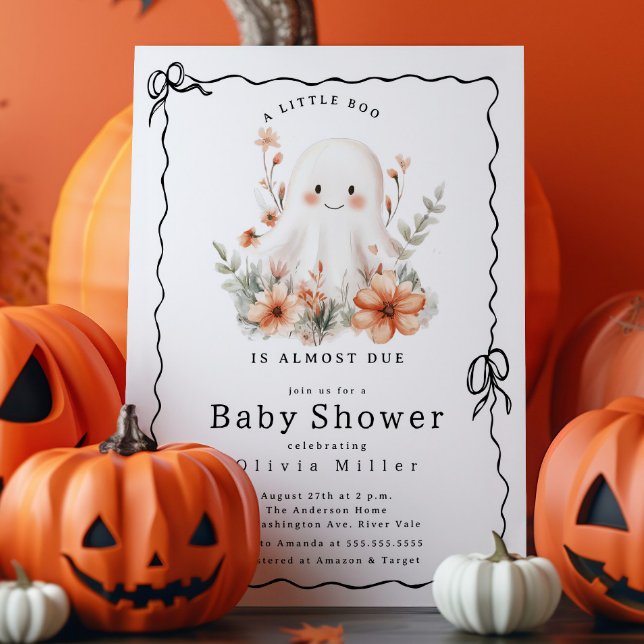 Invitación Little Boo Ghost Baby Shower (Subido por el creador)