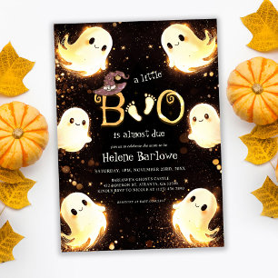 Invitación Little Boo Ghost Halloween Baby Shower