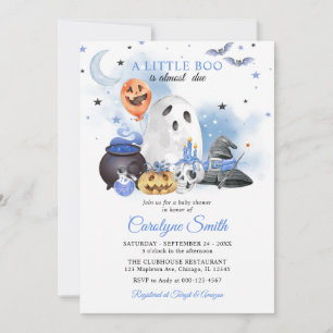 Invitación Little Boo Halloween Baby Shower