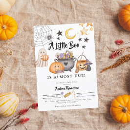 Invitación Little Boo Halloween Baby Shower