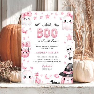 Invitación Little Boo Halloween Ghost Baby Shower