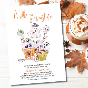 Invitación Little Boo Halloween Party Food Baby Shower