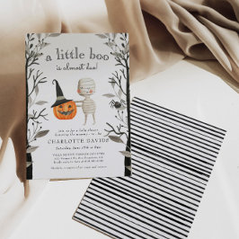 Invitación Little Boo Pumpkin Spookone Halloween Baby Shower