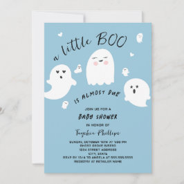 Invitación Little Boo se debe a la Baby Shower de Halloween B