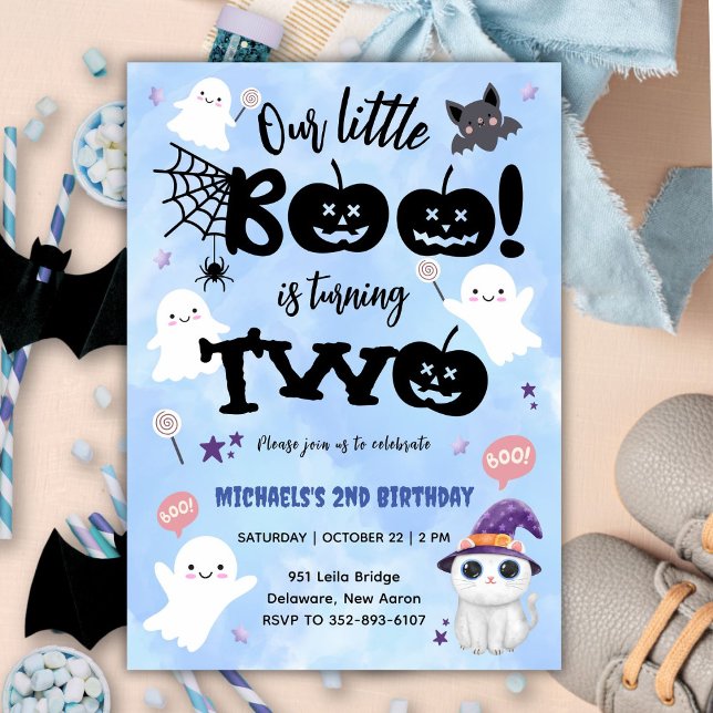 Invitación Little Boo se está convirtiendo en dos | Segundo c (Subido por el creador)