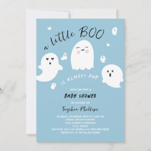 Invitación Little Boo se queda con el Baby Shower de Hallowee