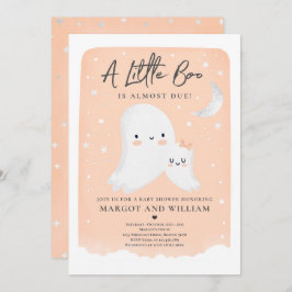Invitación Little Boo Shower Halloween Ghost Baby Shower 
