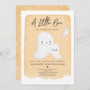 Invitación Little Boo Shower Halloween Ghost Baby Shower Inv
