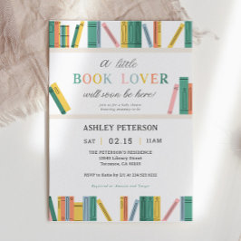 Invitación Little Book Lover Storybook Baby Shower