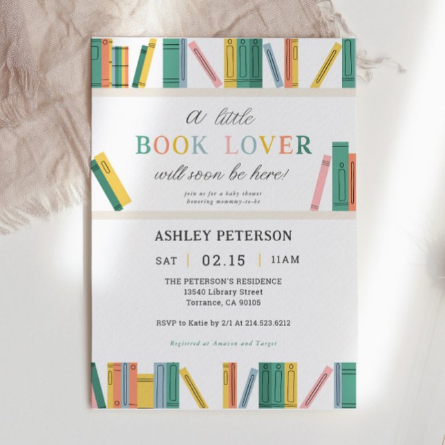 Invitación Little Book Lover Storybook Baby Shower (Subido por el creador)