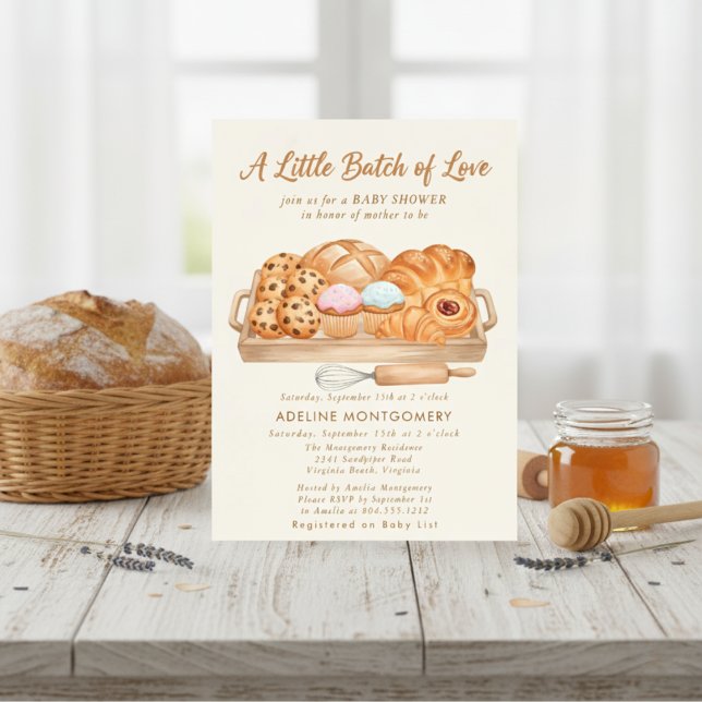 Invitación Little Bun in the Oven Bakery Baby Shower (Subido por el creador)