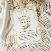 Little Cannoli Neutral Beige Italian Baby Shower