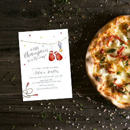 Invitación Little Champion Medal Boxing Sport Baby Shower