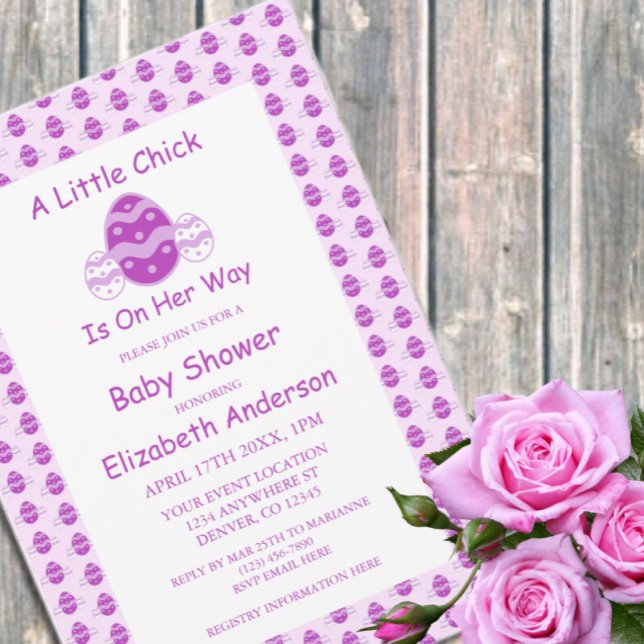 Invitación Little Chick Easter Baby Shower (Subido por el creador)