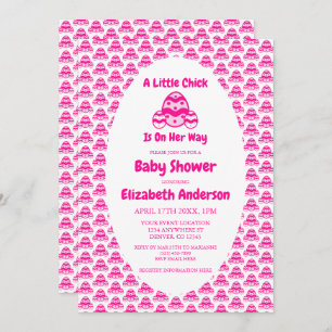 Invitación Little Chick Easter Baby Shower