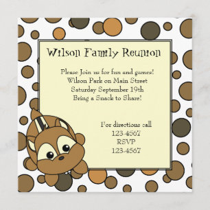 Invitación Little Chipmunk Cutie
