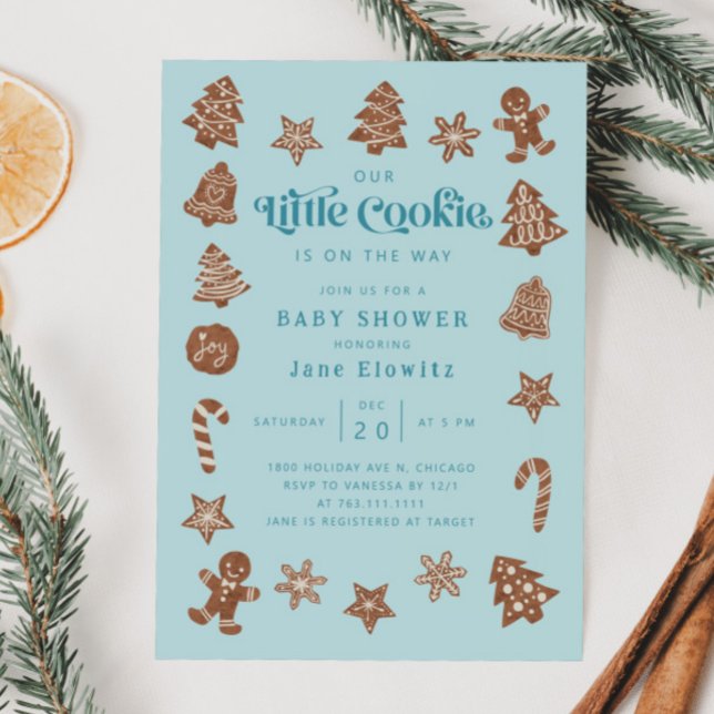 Invitación Little Cookie Boy Baby Shower (Subido por el creador)