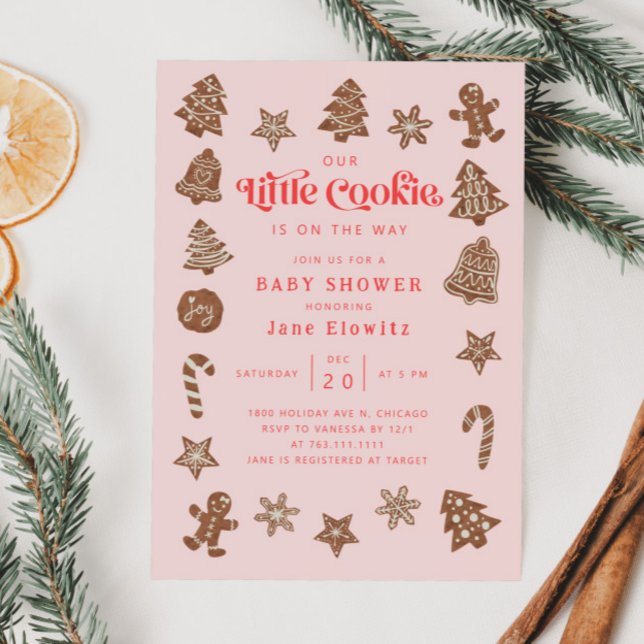 Invitación Little Cookie Chica Baby Shower (Subido por el creador)