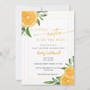 INVITACIÓN LITTLE CUTIE BABY SHOWER