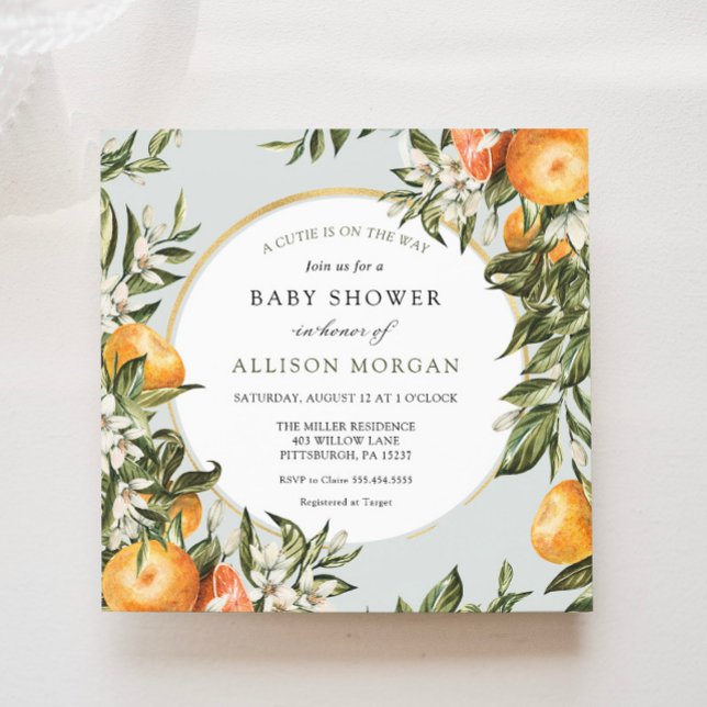 Invitación Little Cutie Baby Shower (Subido por el creador)