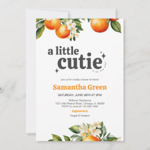 Invitación Little Cutie Baby Shower