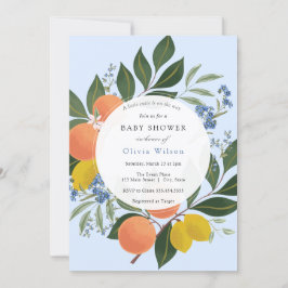 Invitación Little Cutie Boy Baby Shower
