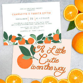 Invitación Little Cutie Citrus Botanic Baby Shower