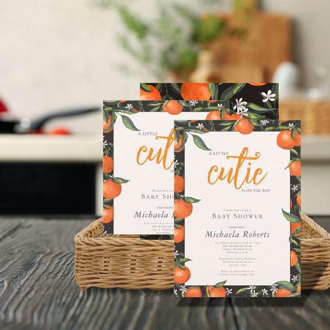 Invitación Little Cutie está en camino a Baby Shower (Subido por el creador)