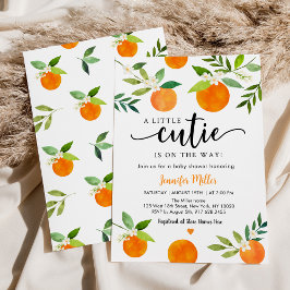 Invitación Little Cutie Greeneration Floral Baby Shower