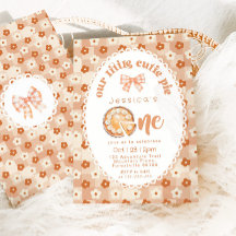 Little Cutie Pie 1er cumpleaños floral