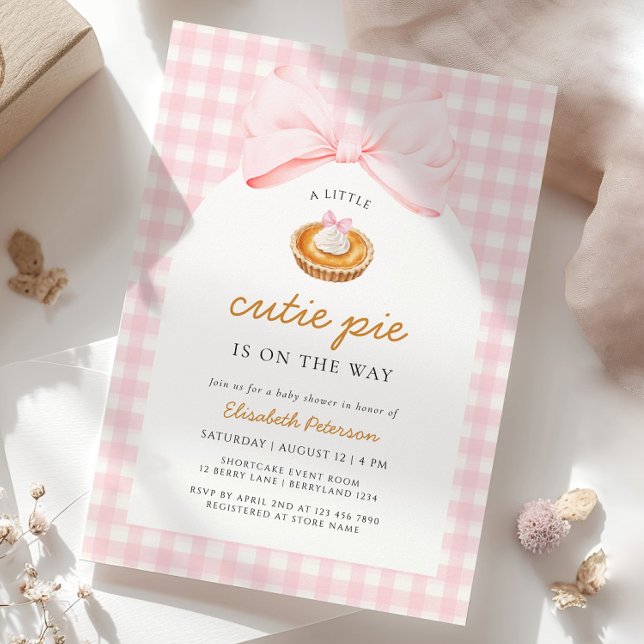 Invitación Little Cutie Pie Baby Shower (Subido por el creador)
