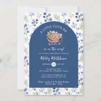 Little Cutie Pie Blueberry Gingham Baby Shower