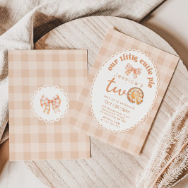 Invitación Little Cutie Pie es fiesta de 2 años