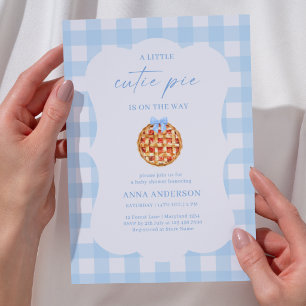 Invitación Little Cutie Pie está en camino Fiesta de Bebé de 