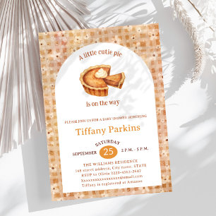 Invitación Little Cutie Pie está en el camino de la ducha de