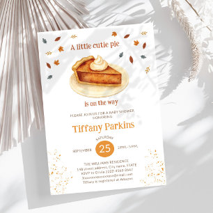 Invitación Little Cutie Pie está en el camino de la ducha de 