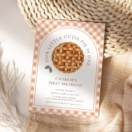 Invitación Little Cutie Pie Fall 1er cumpleaños