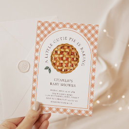 Invitación Little Cutie Pie Fall Baby Shower