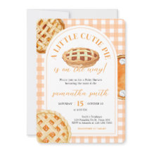 Little Cutie Pie Gingham Baby Shower